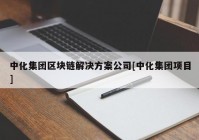 中化集团区块链解决方案公司[中化集团项目]