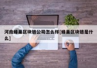 河南蜂巢区块链公司怎么样[蜂巢区块链是什么]