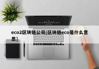 eco2区块链公司[区块链eco是什么意思]